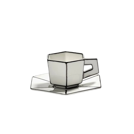 Accueil - Tasse à expresso avec soucoupe | Carte Blanche - Serax
