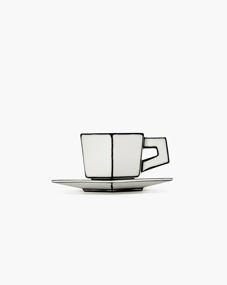 Accueil - Tasse à expresso avec soucoupe | Carte Blanche - Serax