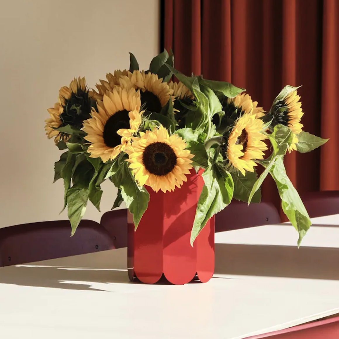 Accueil - Vase | Arc | Métal rouge - Hay