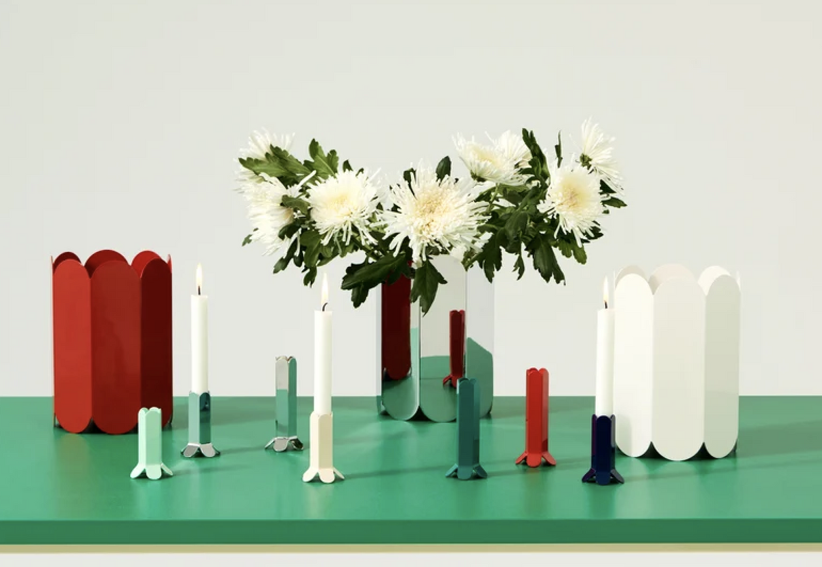 Accueil - Vase | Arc | Métal rouge - Hay