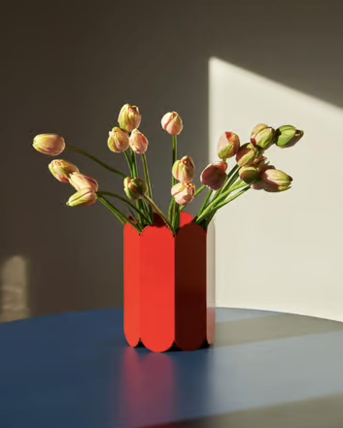 Accueil - Vase | Arc | Métal rouge - Hay