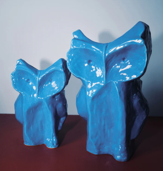 Accueil - Vase | Hibou |Bleu | Large | Serax