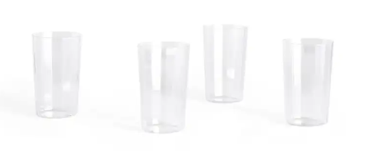 Accueil - Verre | Angle | Large | Set of 4 | HAY