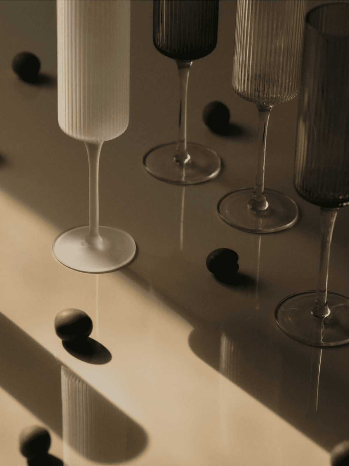 Accueil - Verre |Flûtes à champagne| Ripple clear | Set de 2 - Ferm Living