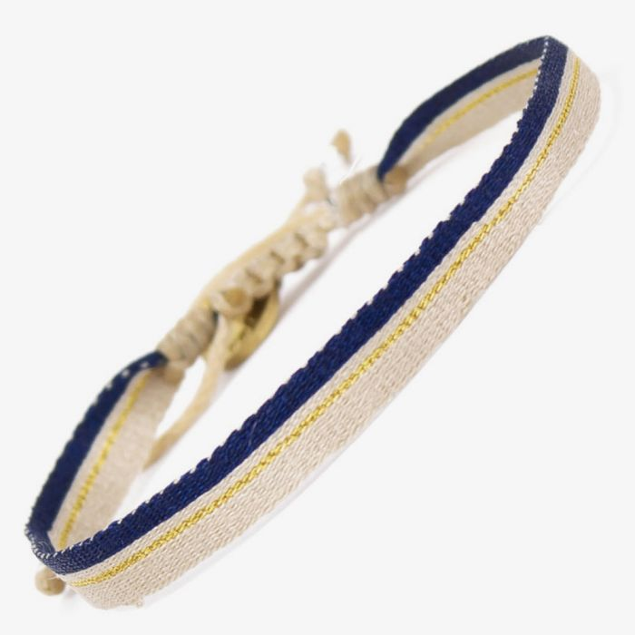 Bijoux - Bracelet Argantina 120 | Beige & Navy - Guanabana
