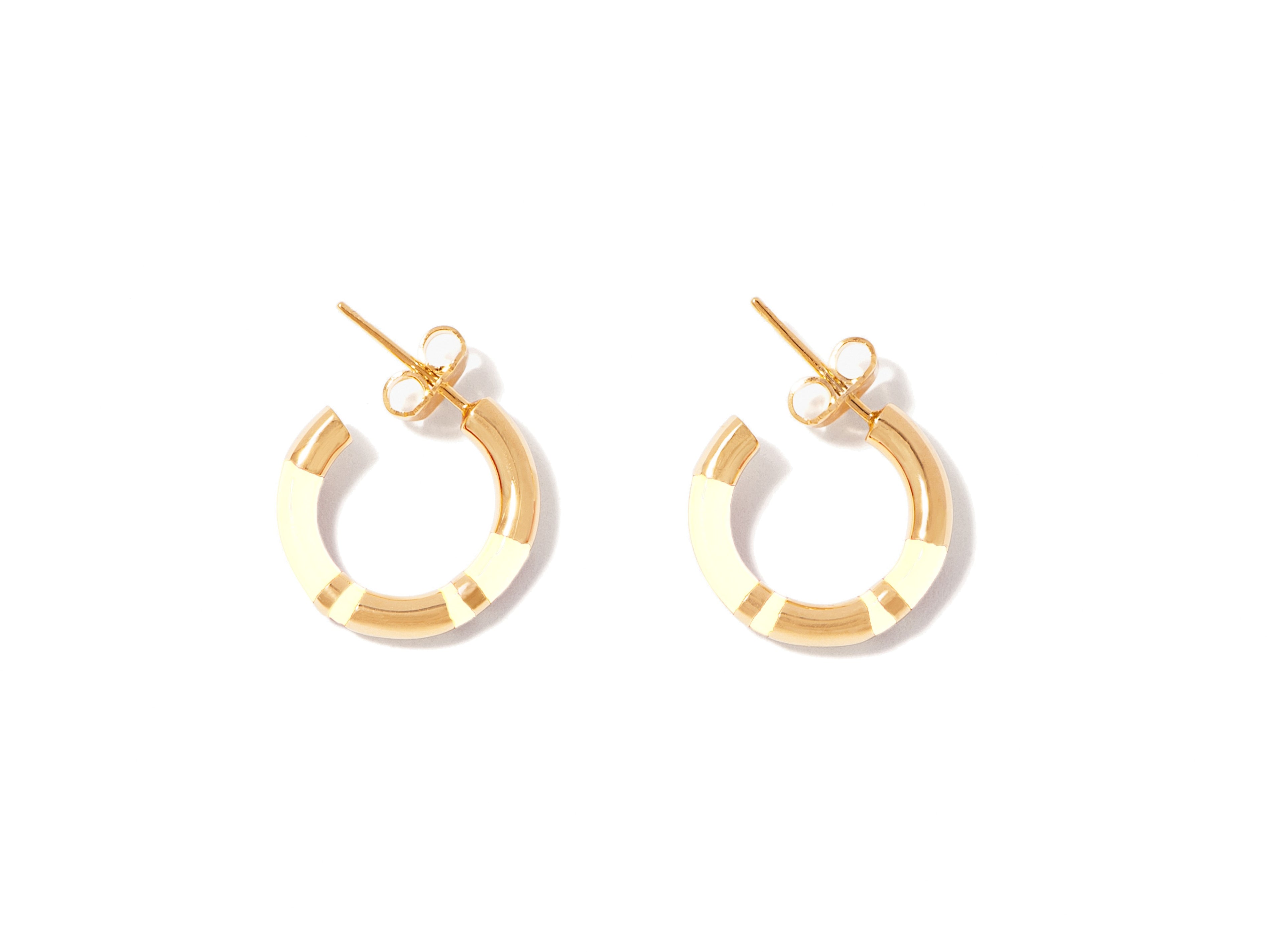 Bijoux - Mini créoles Positano | Ivoire - Aurélie Bidermann