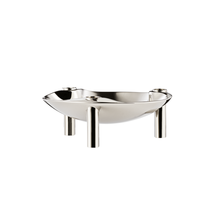 Bougies et bougeoirs - Produit neuf | Bougeoir Argenté| Bowl - STOFF Nagel | Remisé
