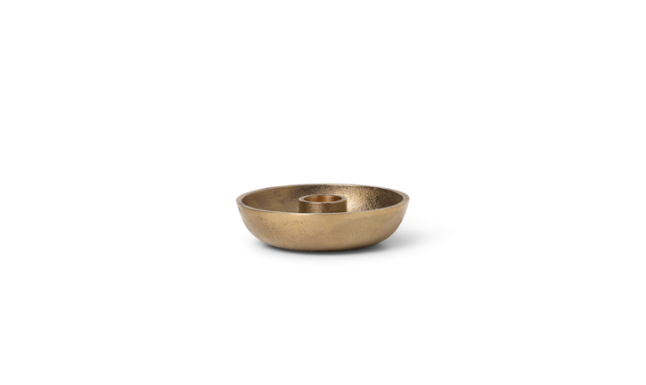 Bougies et bougeoirs - Bougeoir en laiton Bowl Single - Ferm Living
