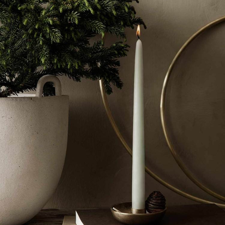 Bougies et bougeoirs - Bougeoir en laiton Bowl Single - Ferm Living
