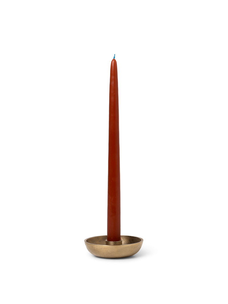 Bougies et bougeoirs - Bougeoir en laiton Bowl Single - Ferm Living
