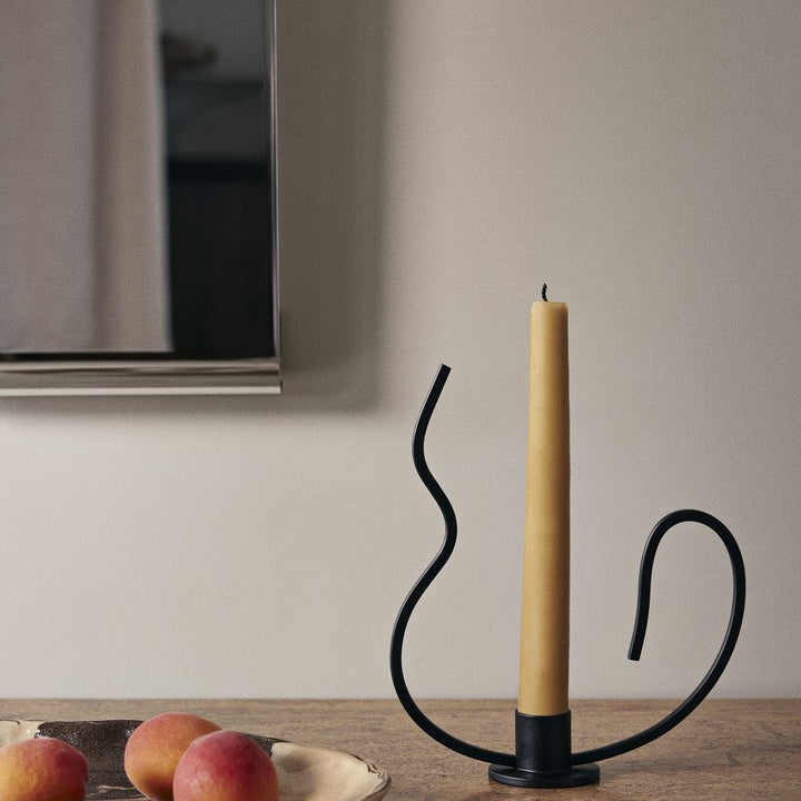 Bougies et bougeoirs - Bougeoir | Valse | Low - Ferm Living