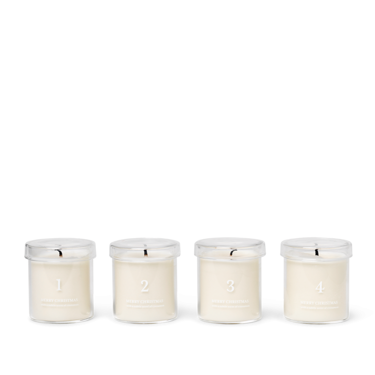 Bougies et bougeoirs - Bougie de l'Avent | Set de 4 - Ferm Living