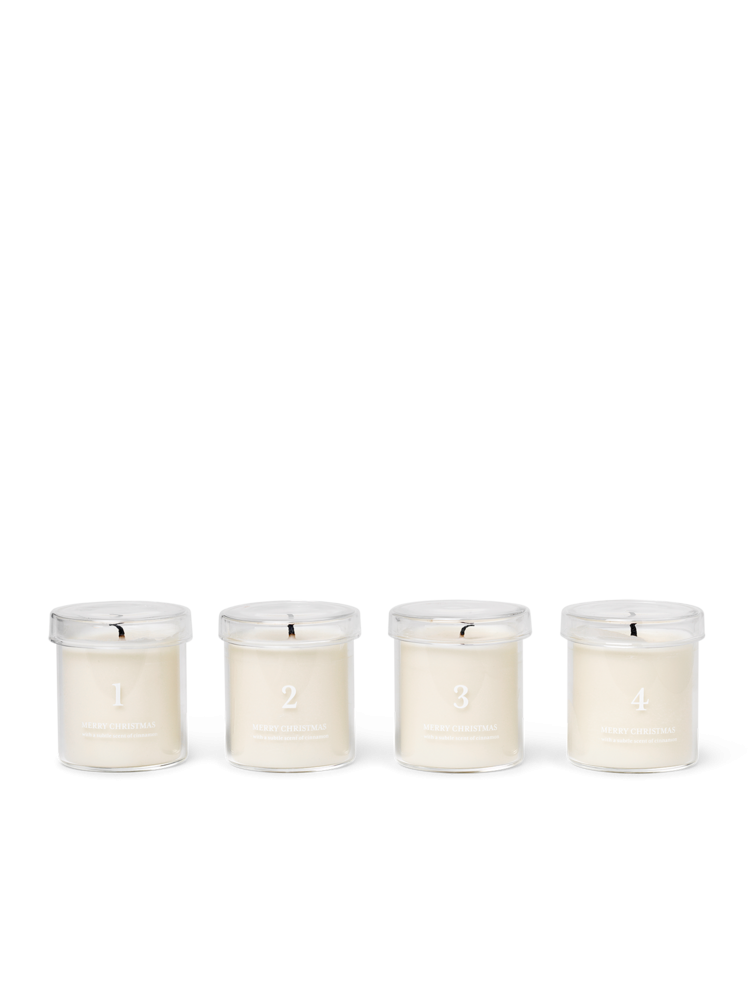 Bougies et bougeoirs - Bougie de l'Avent | Set de 4 - Ferm Living