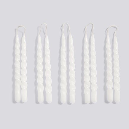 Bougies et bougeoirs - Bougie Mini Swirl | Set de 10 - Hay