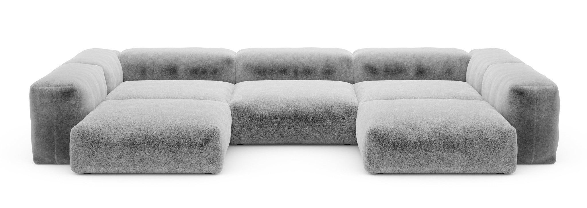 Canapés - Canapé en U Faux Fur L - Vetsak