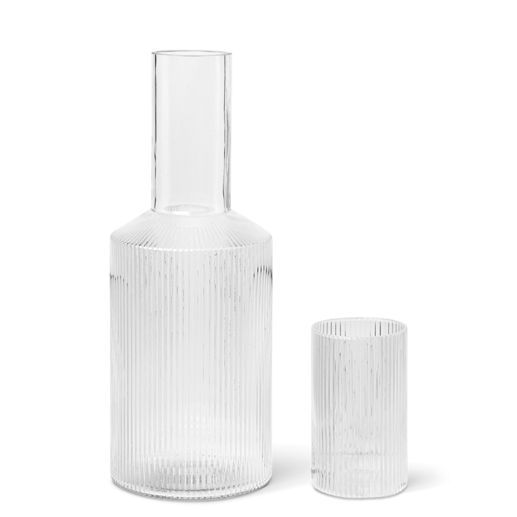 Carafes - Carafe en verre | Ripple | 1L- Ferm Living