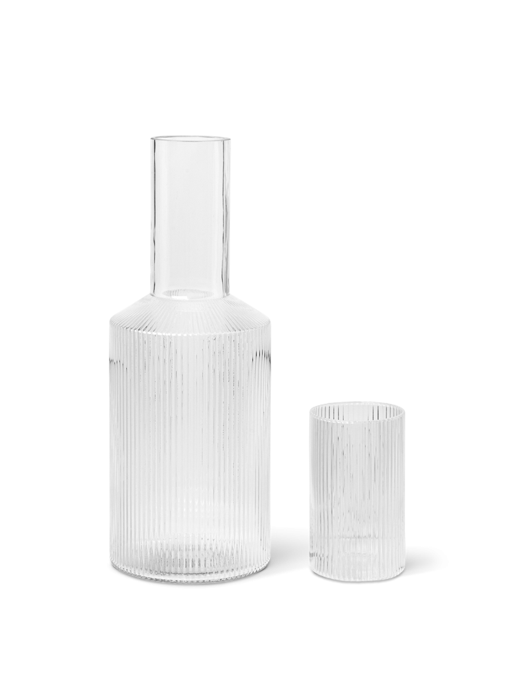 Carafes - Carafe en verre | Ripple | 1L- Ferm Living