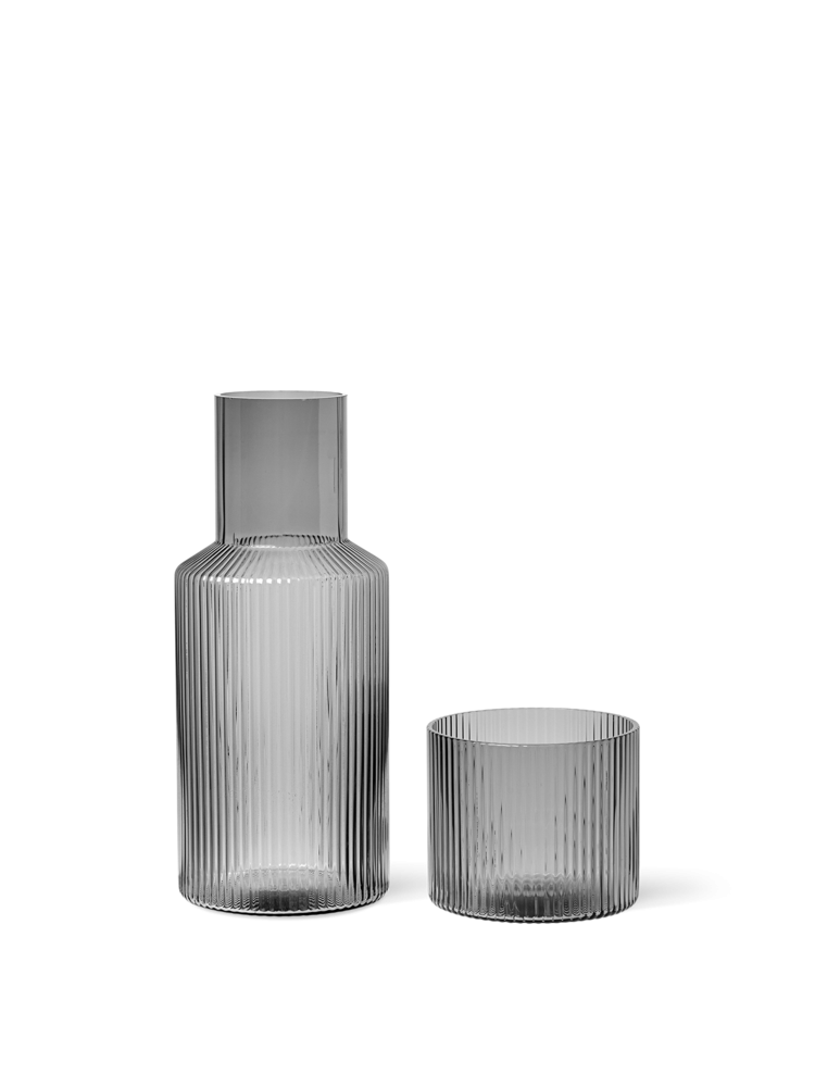 Carafes - Produit neuf | Carafe en verre | Ripple | Small Set - Ferm Living | Remisé