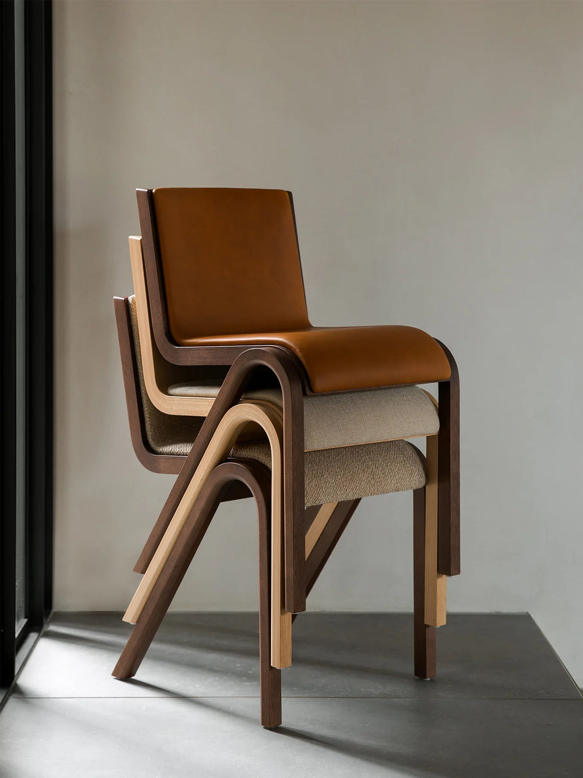 Chaise | Ready Dinning | Base Chêne Teinté Rouge