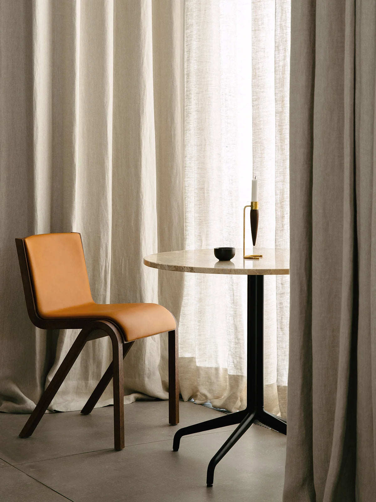 Chaise | Ready Dinning | Base Chêne Teinté Rouge