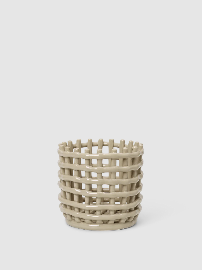 Corbeilles et centres de table - Panier | Ceramic | Small - Ferm Living