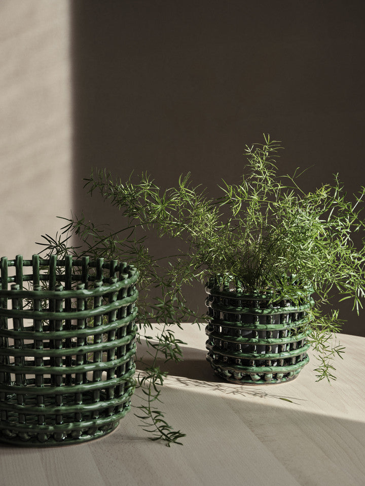 Corbeilles et centres de table - Panier | Ceramic | Large - Ferm Living