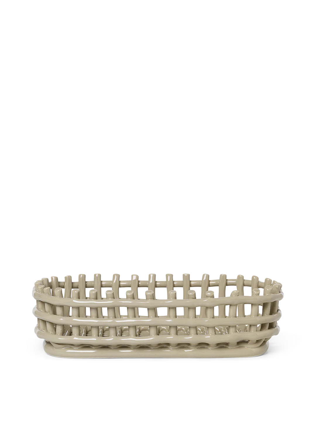 Corbeilles et centres de table - Panier | Ceramic | Ovale - Ferm Living