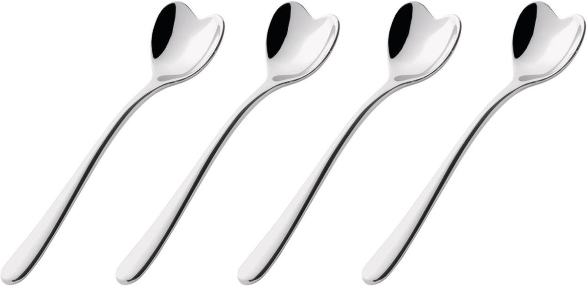 Couverts - Cuillères à café Big Love | Set de 4 - Alessi