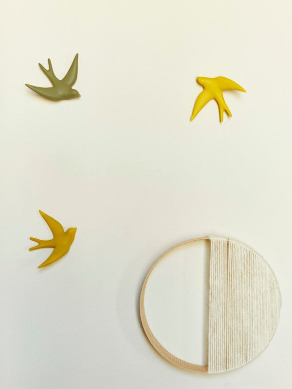 Décoration murale - Hirondelle en céramique | Volage - Monochromic