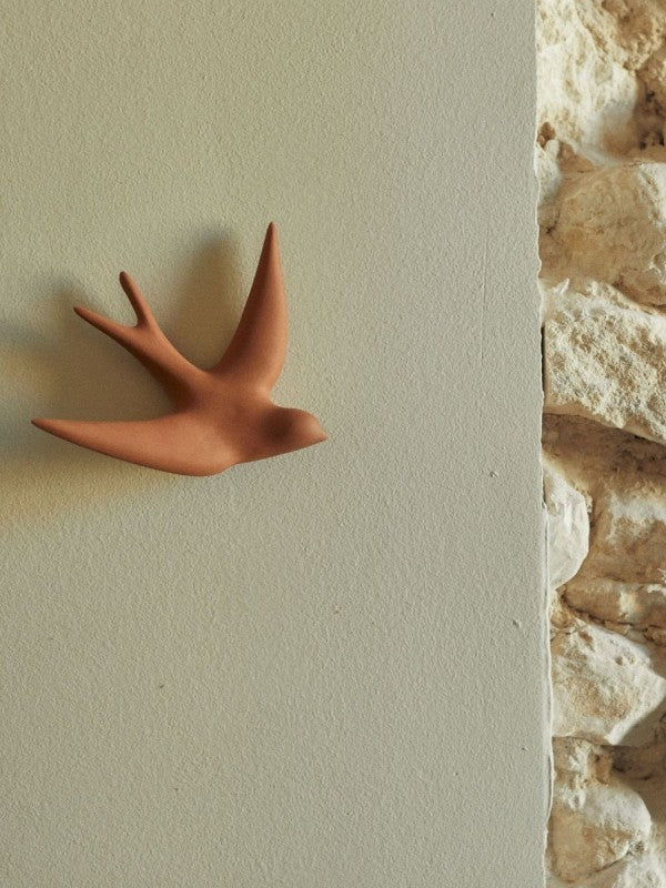 Décoration murale - Hirondelle en céramique | Volage - Monochromic