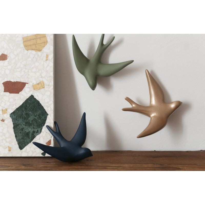 Décoration murale - Hirondelle en céramique | Volage - Monochromic
