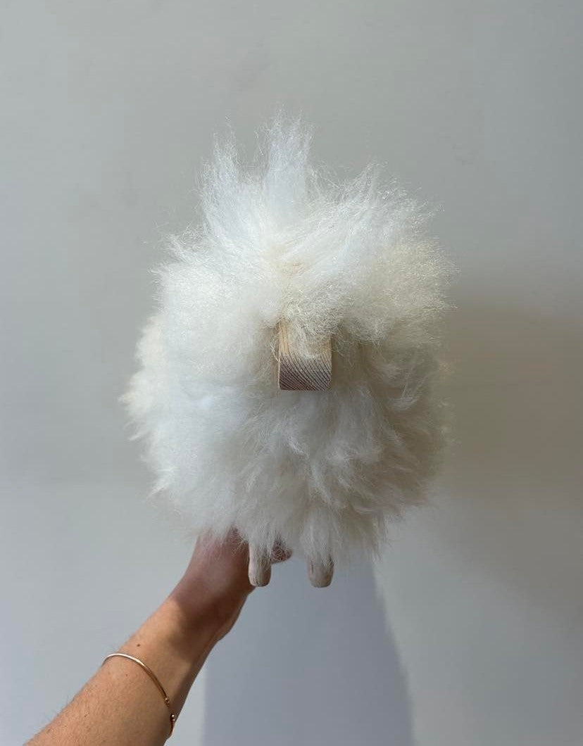 Décoration - Petit mouton en bois et laine - VTF