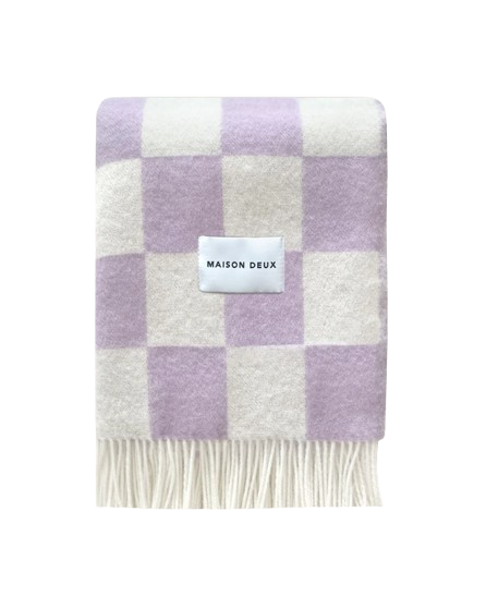 Décoration - Plaid | Checkerboard Marron - Maison Deux