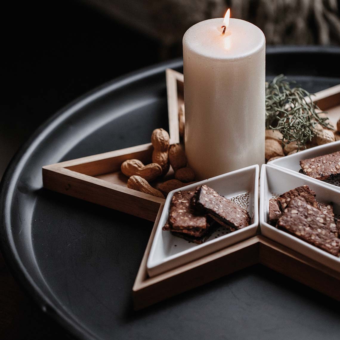 Décorations de Noël - Assiette de présentation | Star Plate - Räder