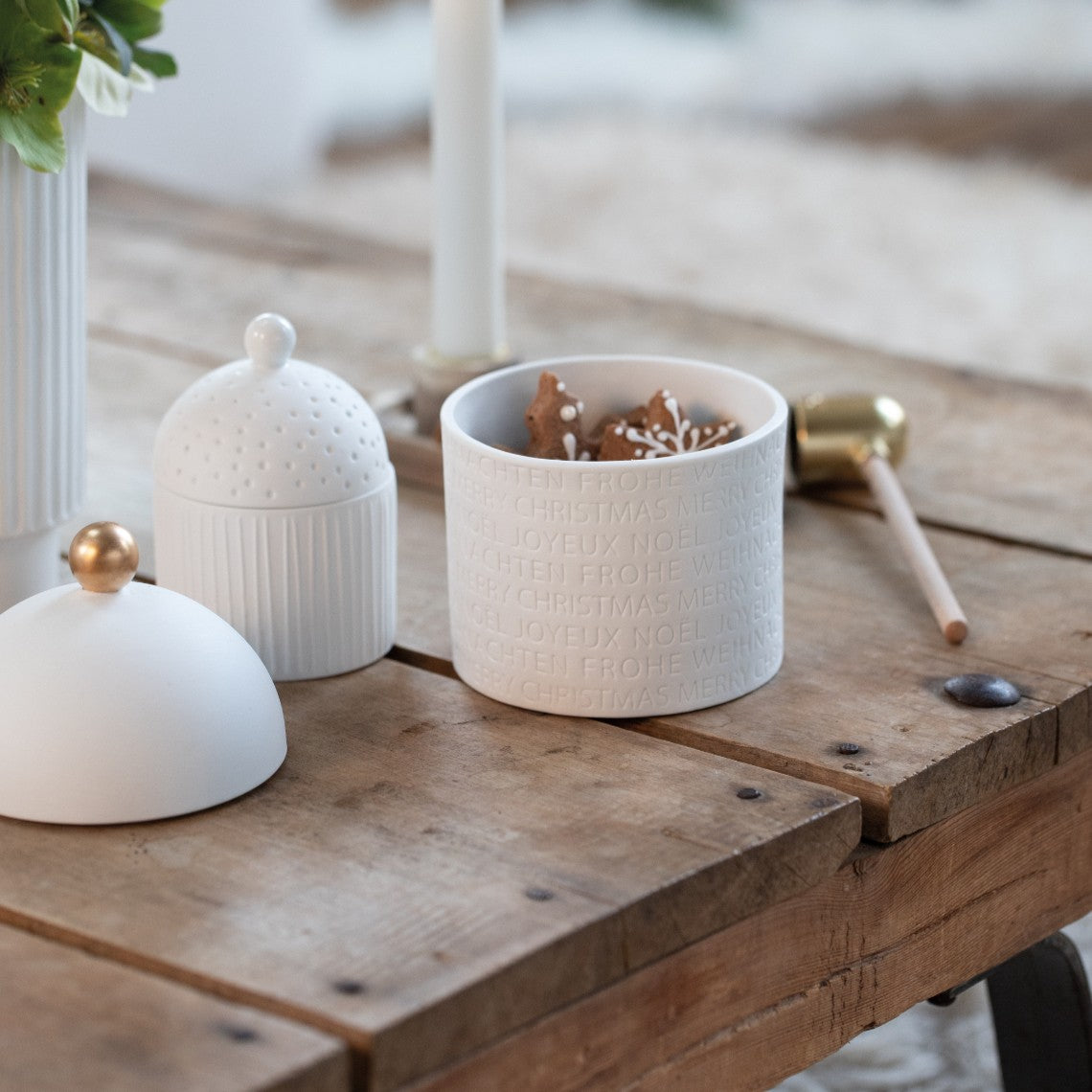 Décorations de Noël - Boîte en porcelaine | Joyeux Noël - Räder