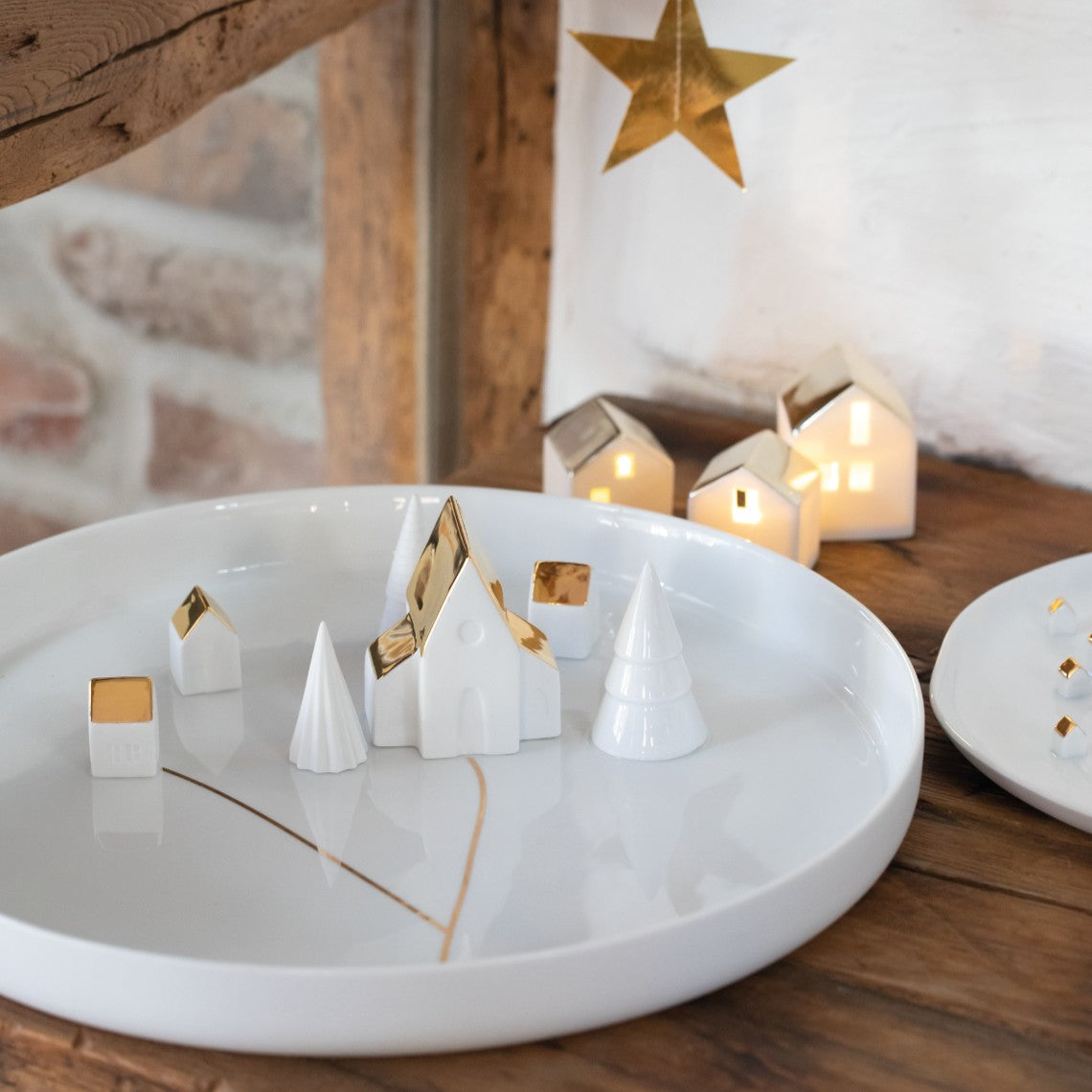 Décorations de Noël - Bol en porcelaine | Village - Räder