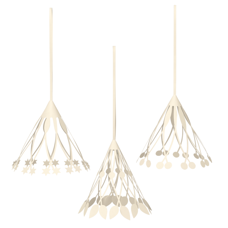 Décorations de Noël - Décoration Christmas Paper Tassels | Set de 3 - Ferm Living