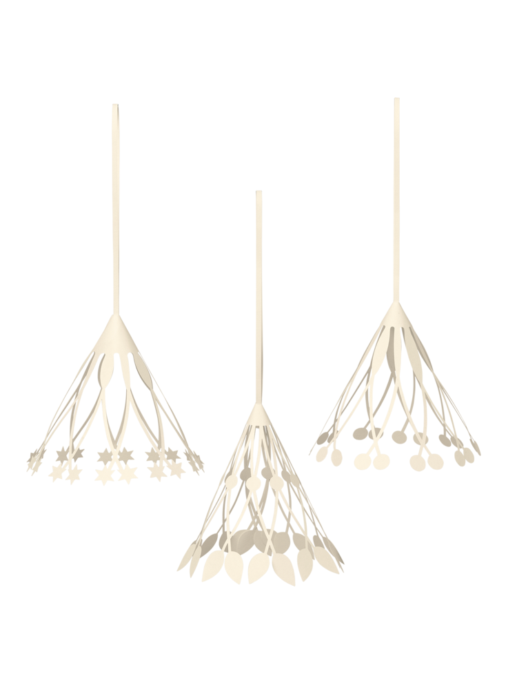 Décorations de Noël - Décoration Christmas Paper Tassels | Set de 3 - Ferm Living