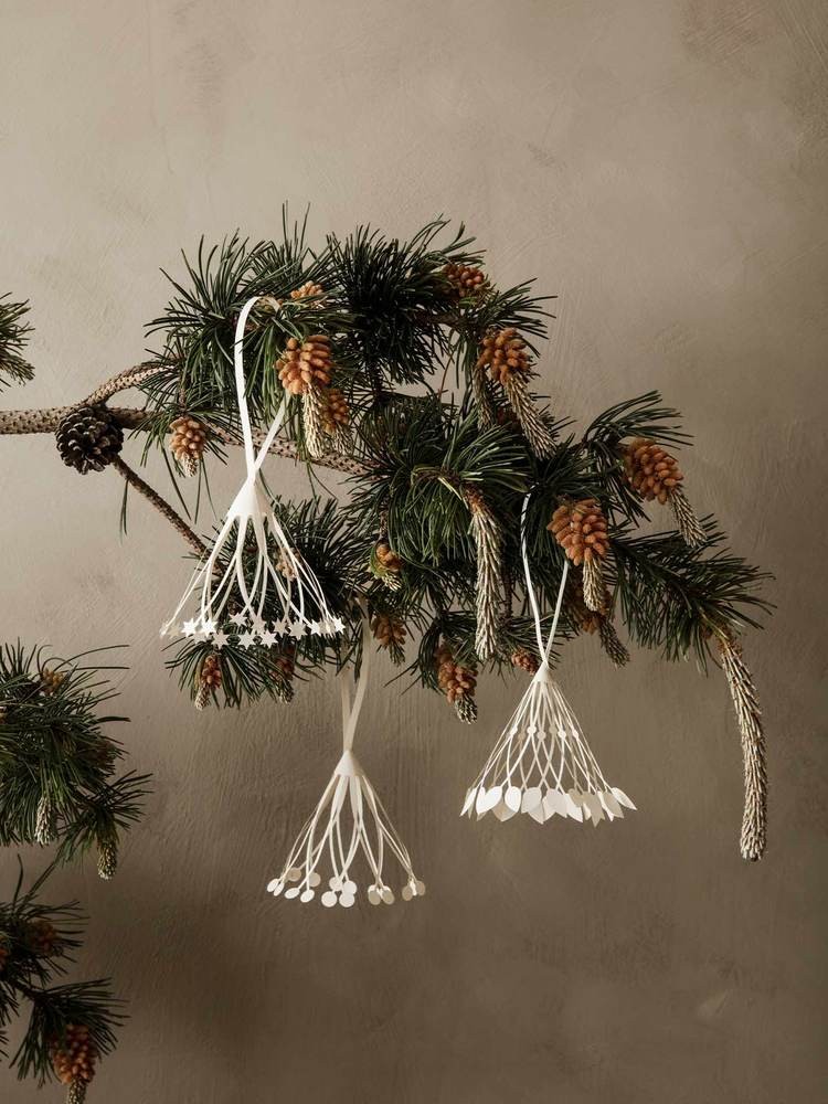Décorations de Noël - Décoration Christmas Paper Tassels | Set de 3 - Ferm Living