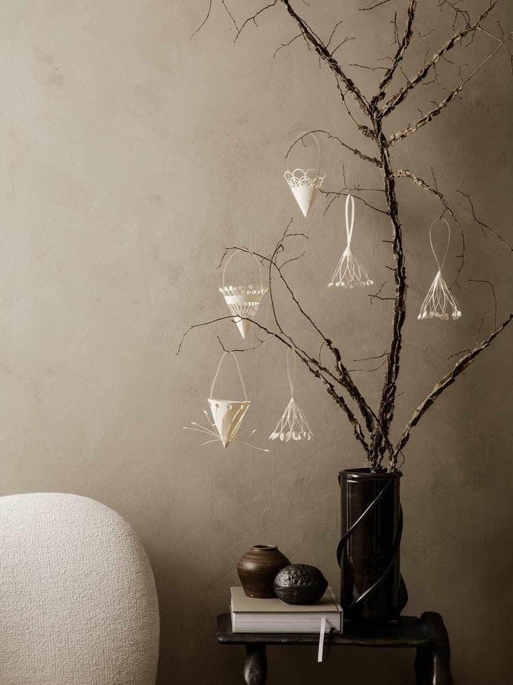 Décorations de Noël - Décoration Christmas Paper Tassels | Set de 3 - Ferm Living