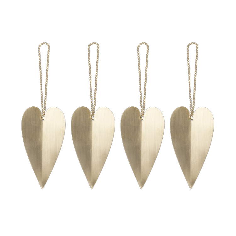 Décorations de Noël - Décoration de Noël | Heart | Set de 4 - Ferm Living