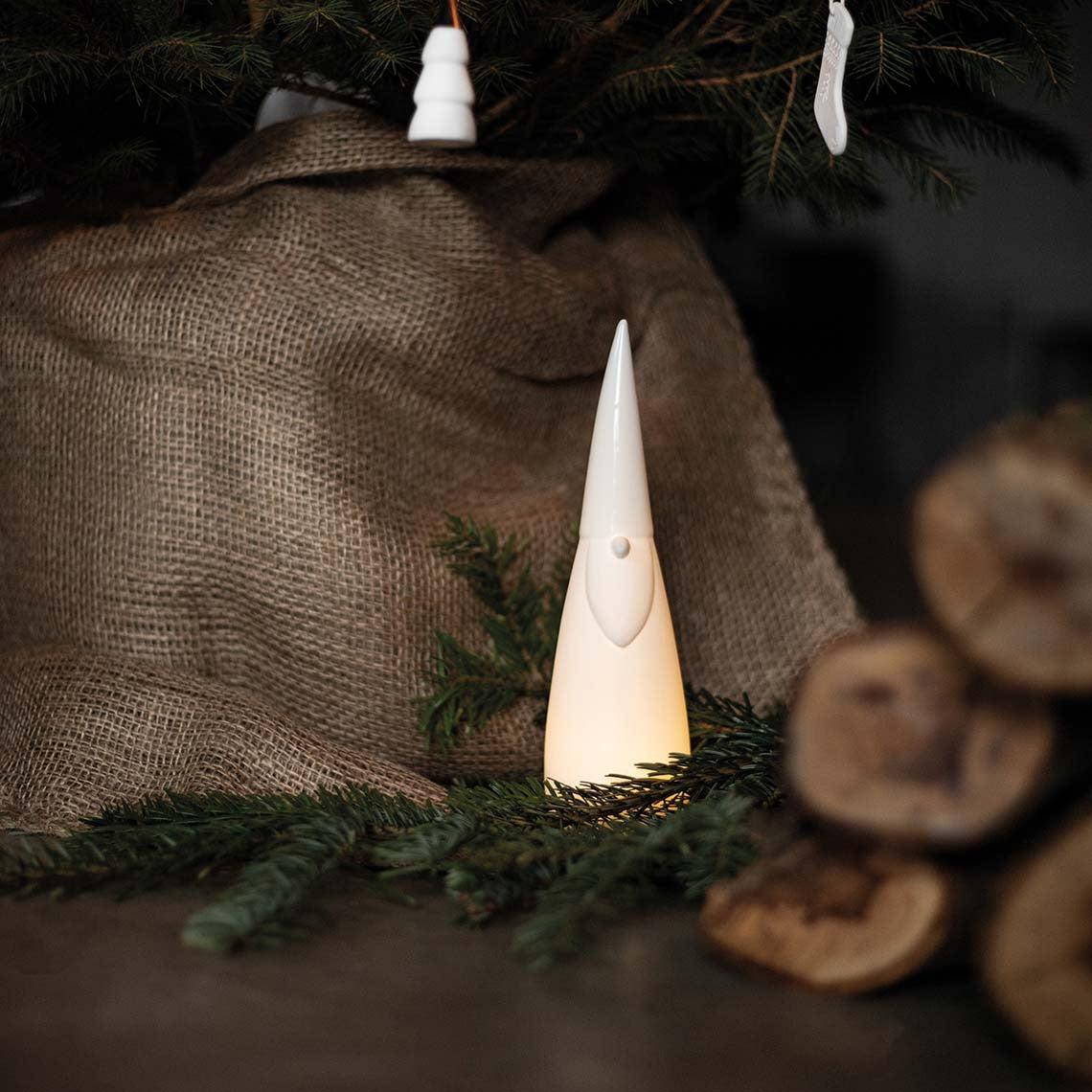 Décorations de Noël - Figurine lumineuse en porcelaine LED - Räder