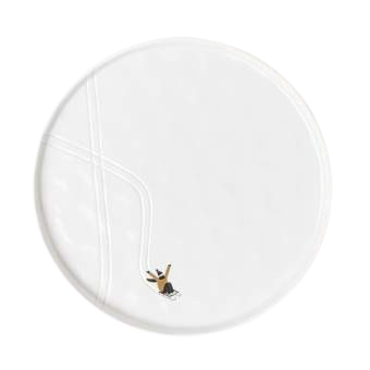 Décorations de Noël - Grand plat en porcelaine | Goldkufen - Räder