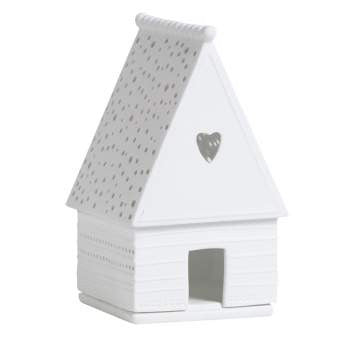 Décorations de Noël - Maison lumineuse en porcelaine | Lebkuchenhaus Herz - Räder