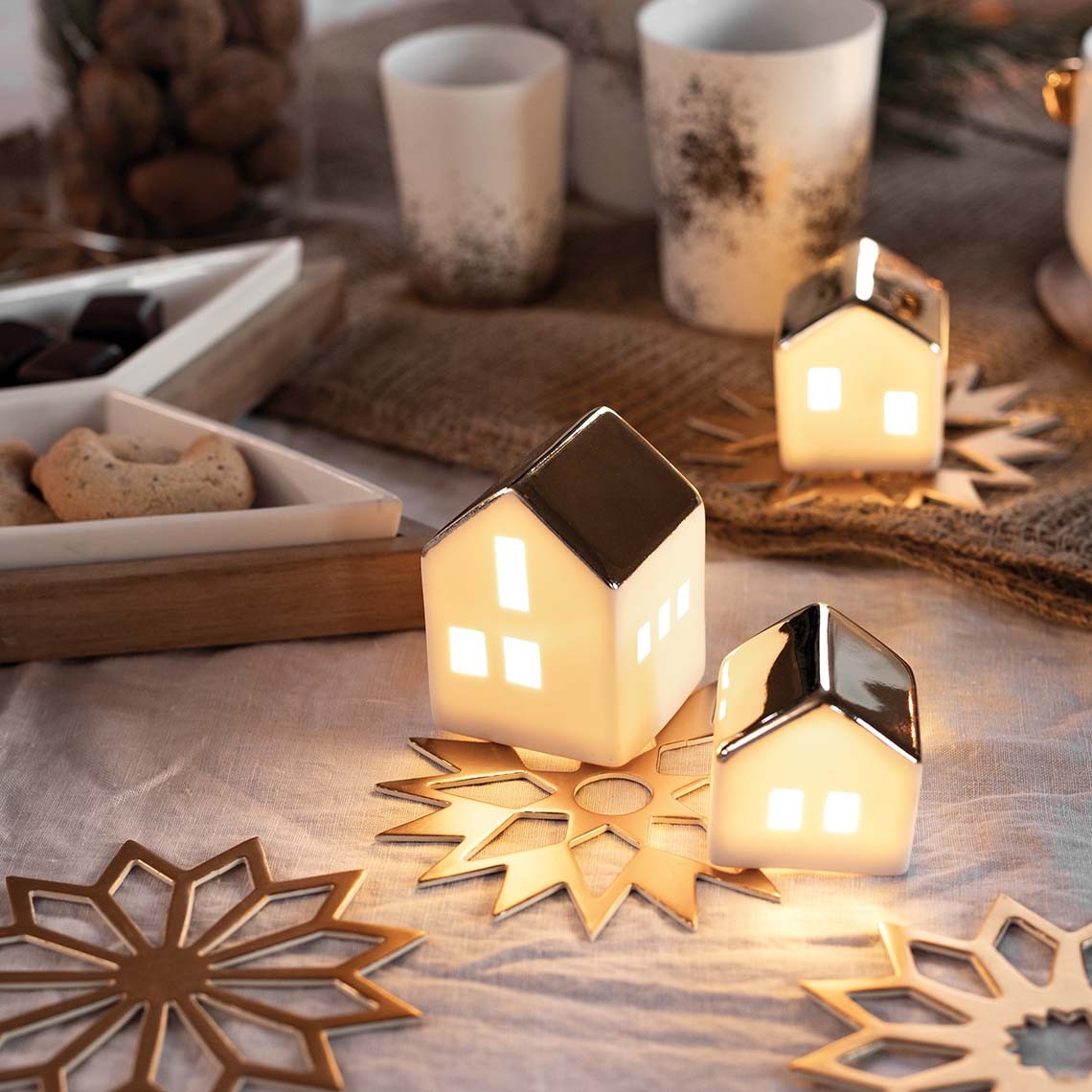 Décorations de Noël - Maison lumineuse LED | Medium - Räder