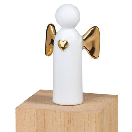 Décorations de Noël - Petit ange en porcelaine avec sa boîte en bois - Räder