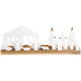 Décorations de Noël - Photophore avec support en bois |Crèche de Noël petit modèle- Nativity Set - Räder