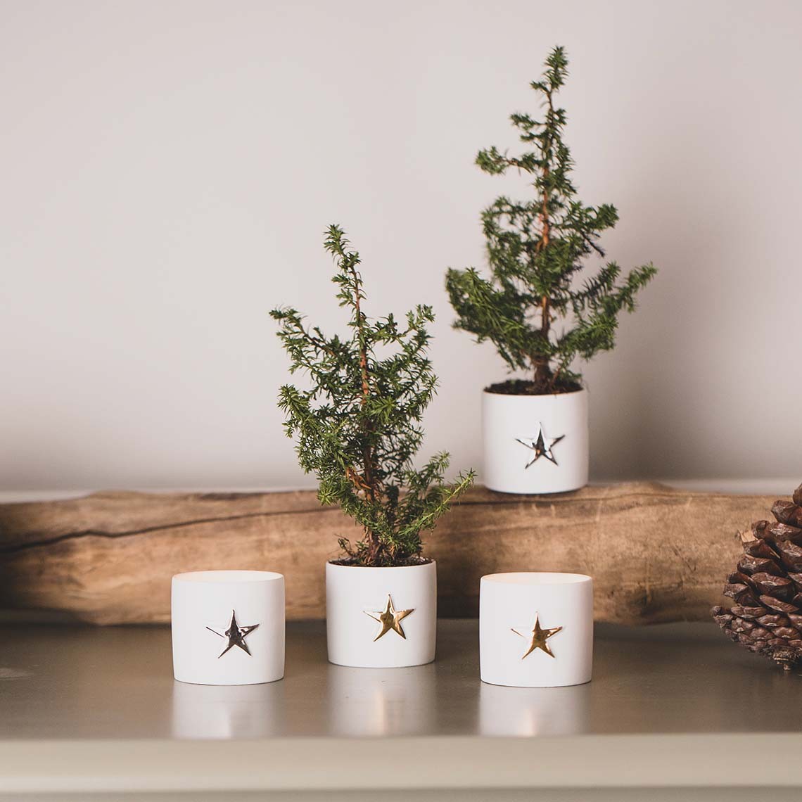 Décorations de Noël - Photophore | Étoile | Set de 2 - Räder