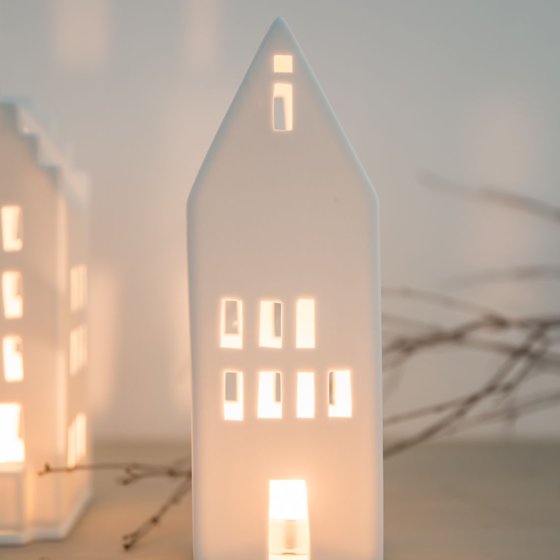 Décorations de Noël - Photophore maison lumineuse | Big Window - Räder