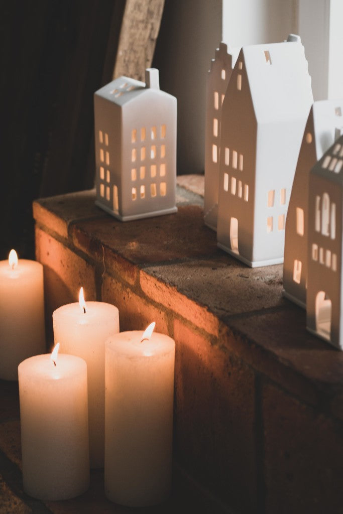 Décorations de Noël - Photophore maison lumineuse étoilée - Räder